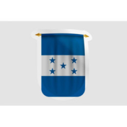 Honduras Flag Pennant Style 4 - DecalsHouse