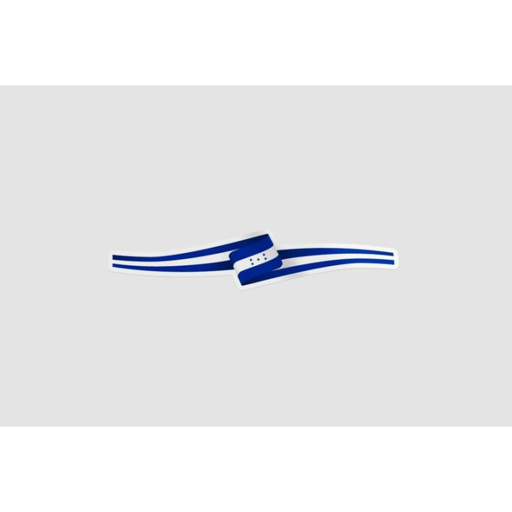 Honduras Flag Ribbon Style 2 - DecalsHouse