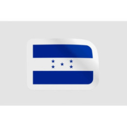 Honduras Flag Style 3 - DecalsHouse