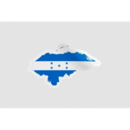 Honduras Map Flag Style 2 - DecalsHouse