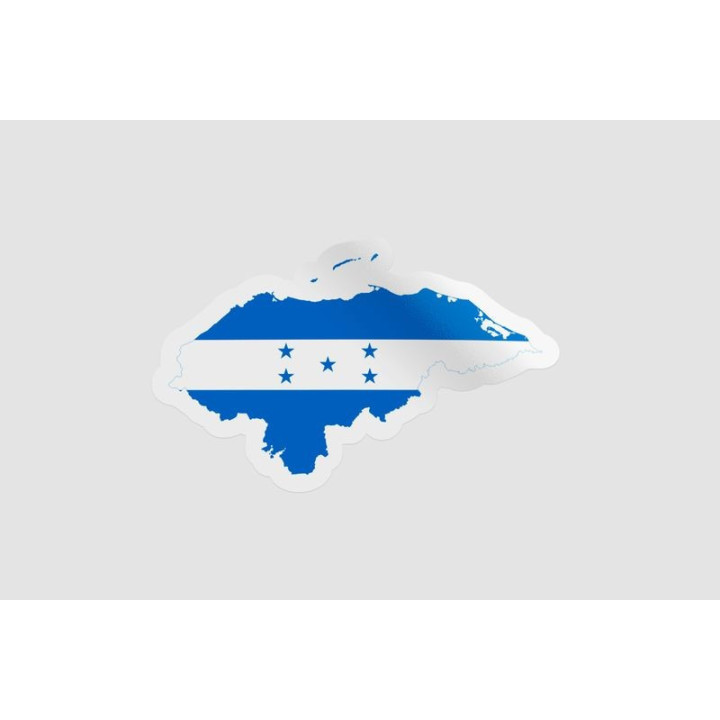 Honduras Map Flag Style 2 - DecalsHouse