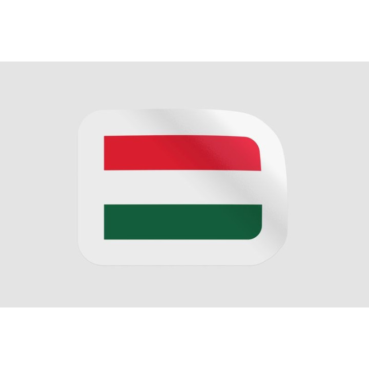 Hungary Flag Style 3 - DecalsHouse