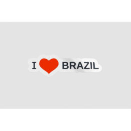 I Love Brazil Sticker - DecalsHouse