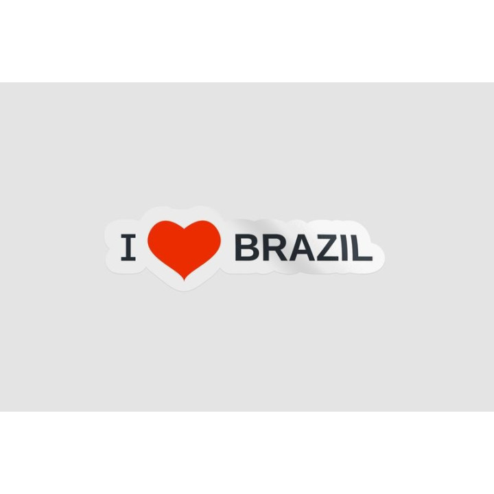I Love Brazil Sticker - DecalsHouse