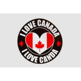 I Love Canada Sticker - DecalsHouse