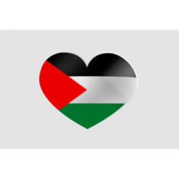 I Love Gaza Heart Sticker - DecalsHouse