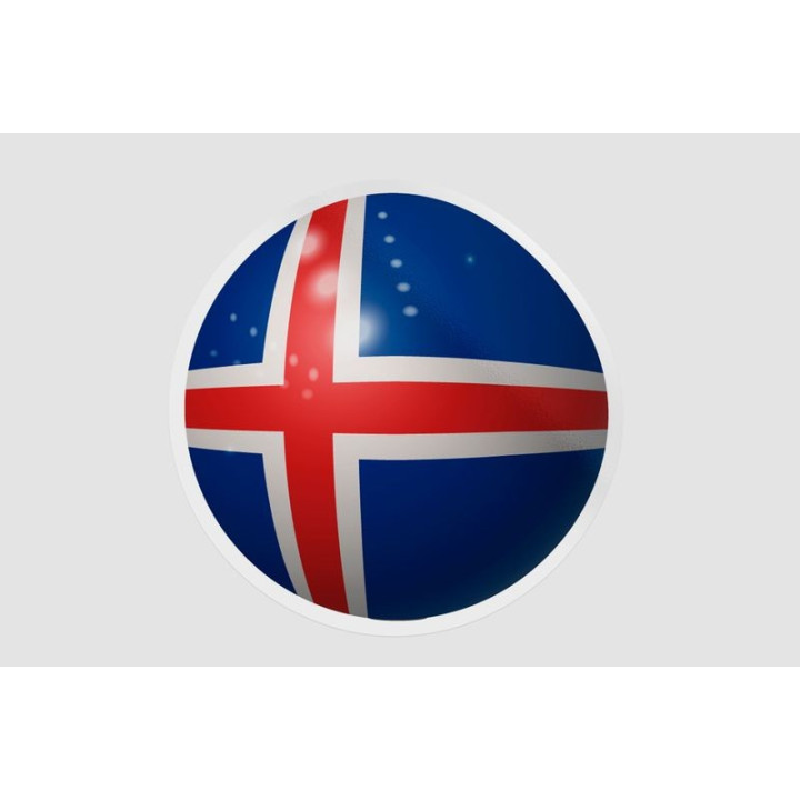 Iceland Flag Ball - DecalsHouse