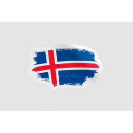 Iceland Flag Brush Style 5 - DecalsHouse