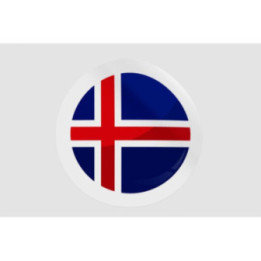 Iceland Flag Icon Style 3 - DecalsHouse