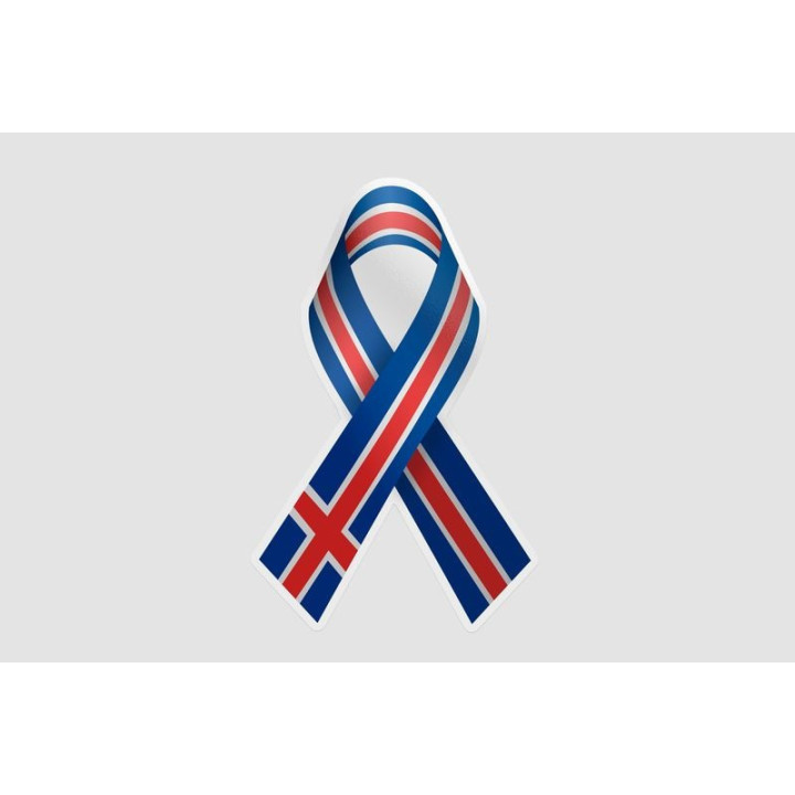 Iceland Flag Ribbon - DecalsHouse