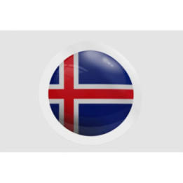 Iceland Flag Style 11 - DecalsHouse
