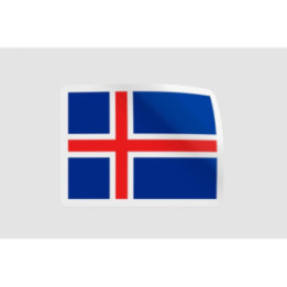 Iceland Flag Style 2 - DecalsHouse