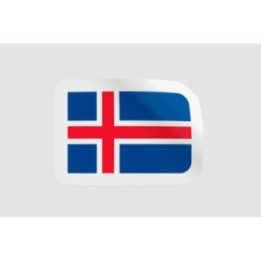 Iceland Flag Style 5 - DecalsHouse