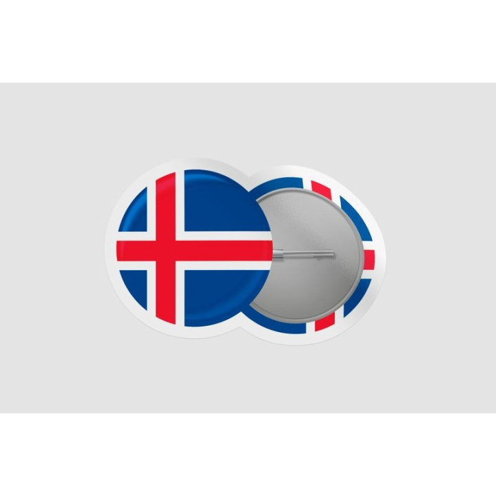 Iceland Flag Style 7 - DecalsHouse