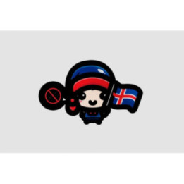 Iceland Kid Flag Virus - DecalsHouse