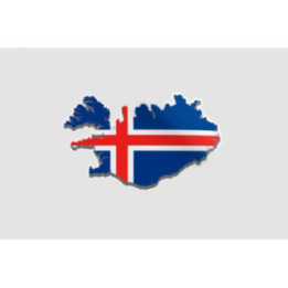 Iceland Map Flag - DecalsHouse