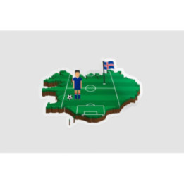 Iceland Map Football - DecalsHouse