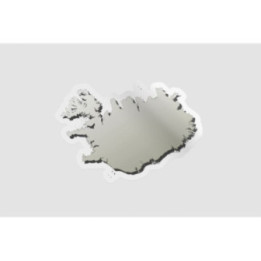Iceland Map Style 2 - DecalsHouse