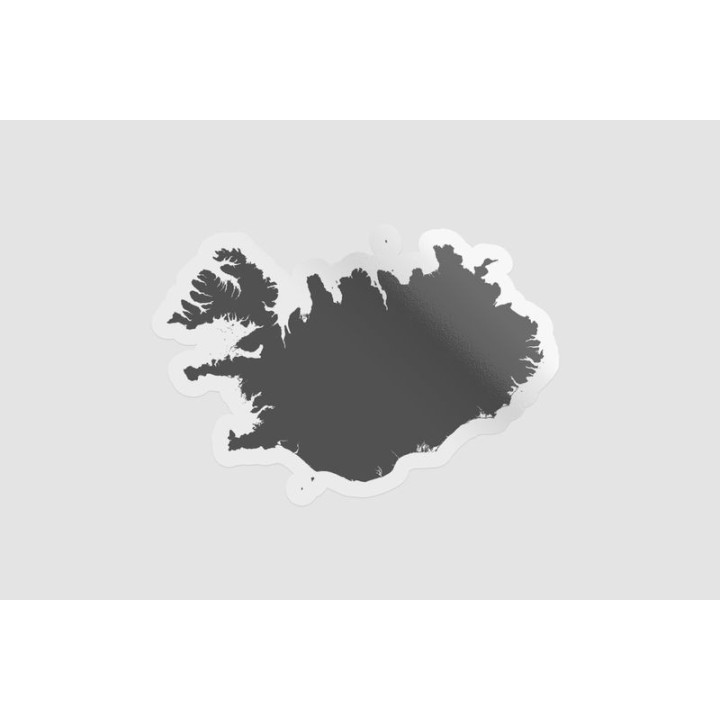 Iceland Map Style 4 - DecalsHouse