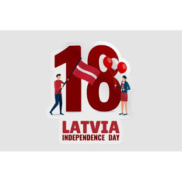 Independence Day Of Latvia Sticker - DecalsHouse