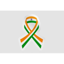 India Flag Ribbon - DecalsHouse