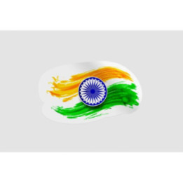 India Flag Watercolor - DecalsHouse