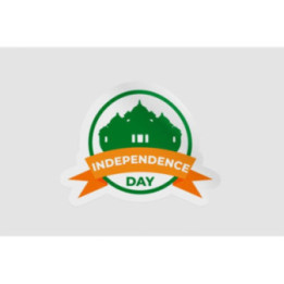 India Independence Day Badge Style 3 - DecalsHouse