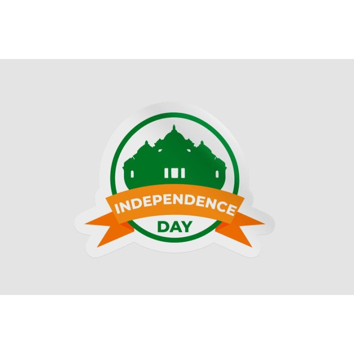 India Independence Day Badge Style 3 - DecalsHouse