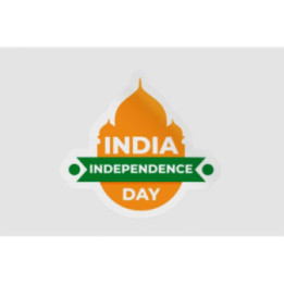 India Independence Day Badge Style 4 - DecalsHouse