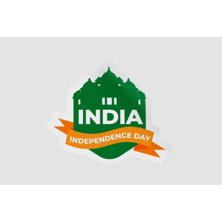 India Independence Day Badge Style 5 - DecalsHouse