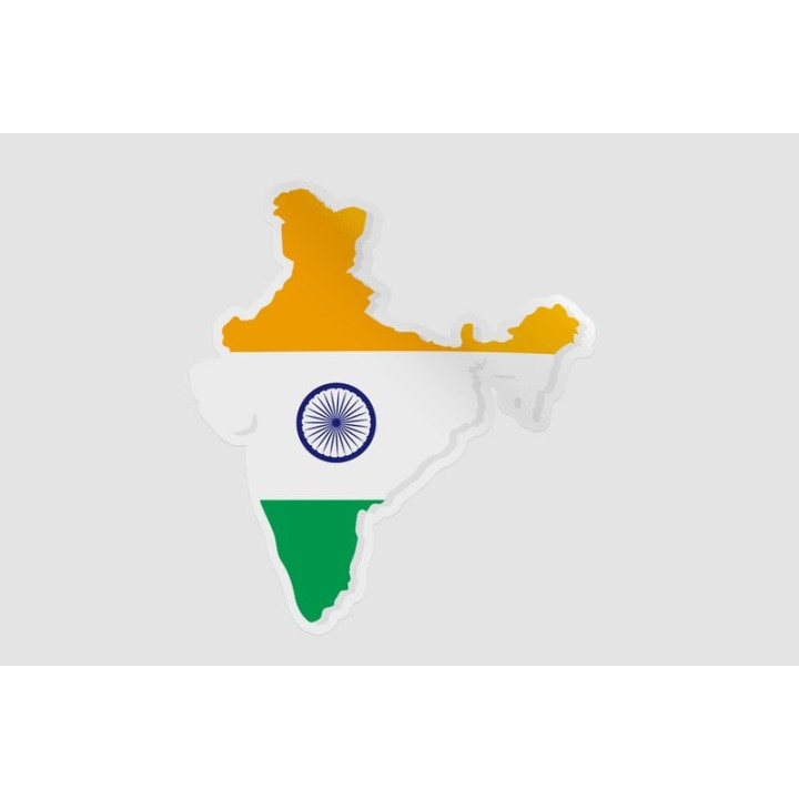 India Map Flag Style 5 - DecalsHouse