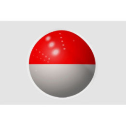 Indonesia Flag Ball Style 2 - DecalsHouse