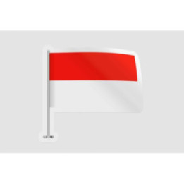 Indonesia Flag Style 3 - DecalsHouse