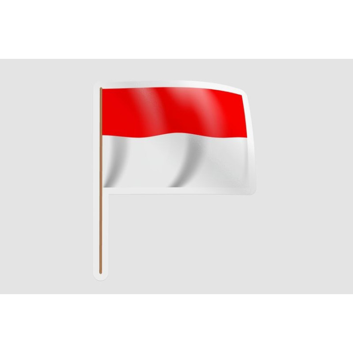 Indonesia Flag Waving - DecalsHouse
