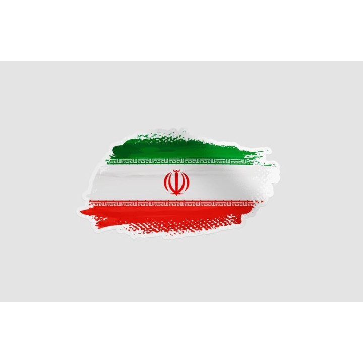 Iran Flag Brush - DecalsHouse