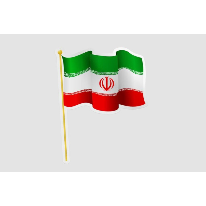 Iran Flag Pole - DecalsHouse