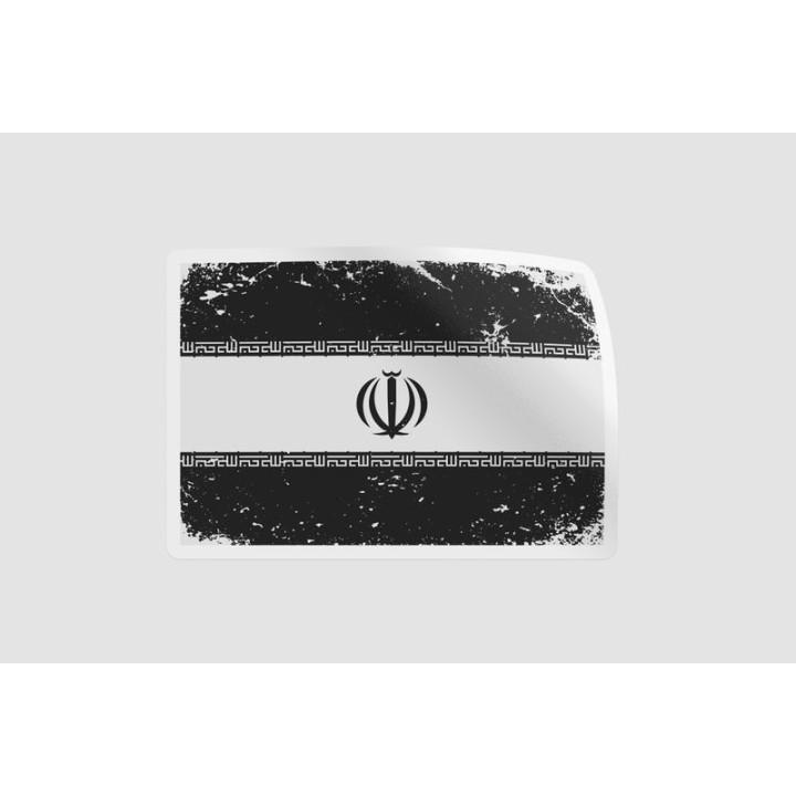 Iran Grunge Flag - DecalsHouse