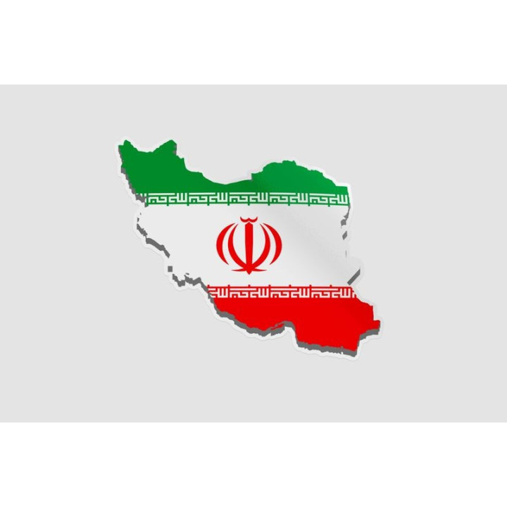 Iran Map Flag - DecalsHouse