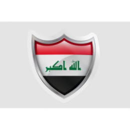 Iraq Flag Bevel - DecalsHouse