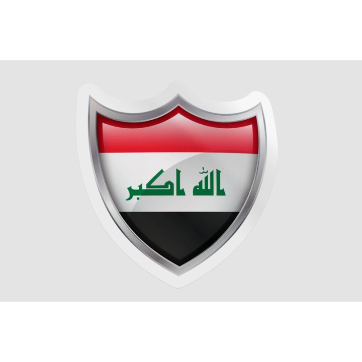 Iraq Flag Bevel - DecalsHouse
