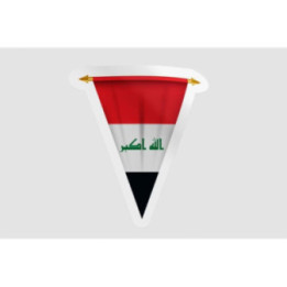 Iraq Flag Pennant Style 4 - DecalsHouse