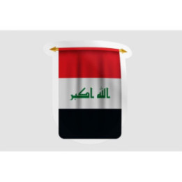 Iraq Flag Pennant Style 5 - DecalsHouse