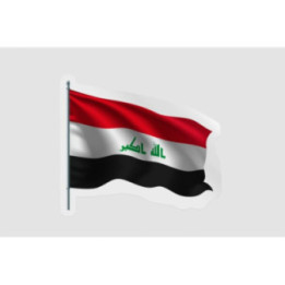 Iraq Flag Pole - DecalsHouse