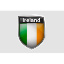 Ireland Flag Badge - DecalsHouse