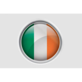 Ireland Flag Bevel Style 2 - DecalsHouse