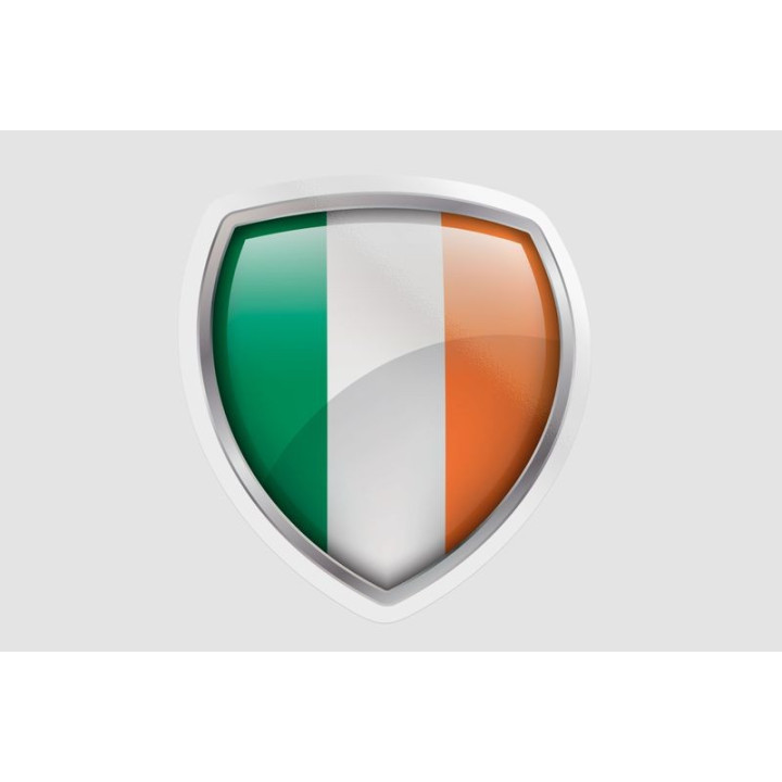 Ireland Flag Bevel Style 3 - DecalsHouse