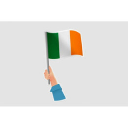 Ireland Flag Hand Style 2 - DecalsHouse