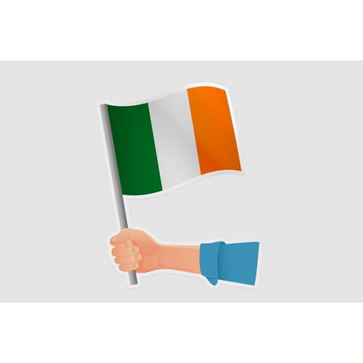 Ireland Flag Hand - DecalsHouse