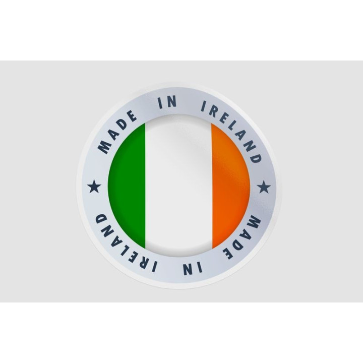 Ireland Flag Label Style 2 - DecalsHouse