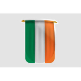 Ireland Flag Pennant Style 4 - DecalsHouse
